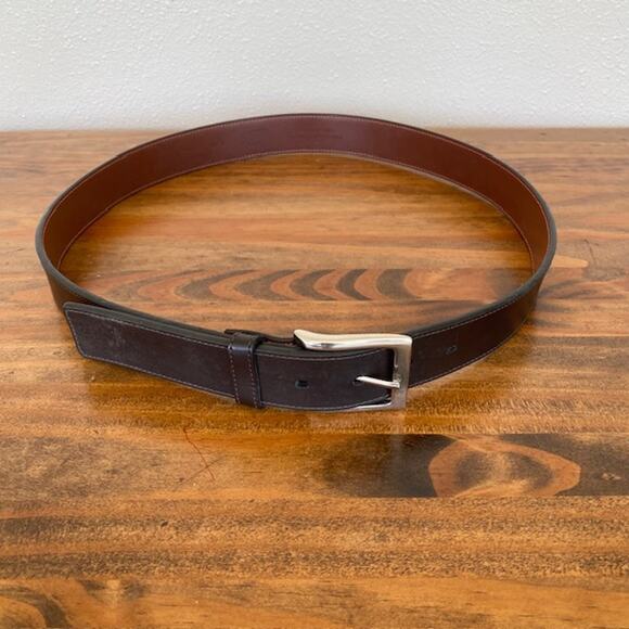 Original Penguin Black Leather Belt - Size 38 - Picture 6 of 8